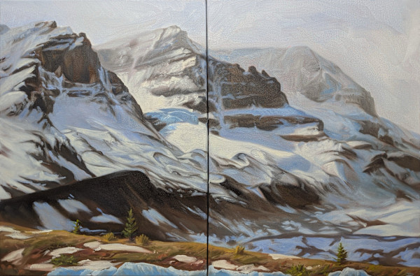 Icefields View Diptych by Pascale Robinson