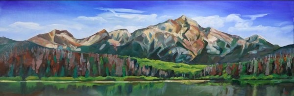 Pyramid Mountain from Patricia Lake by Pascale Robinson
