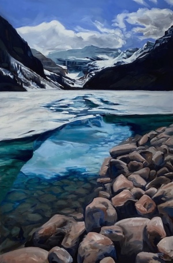Melting Ice- Lake Louise by Pascale Robinson