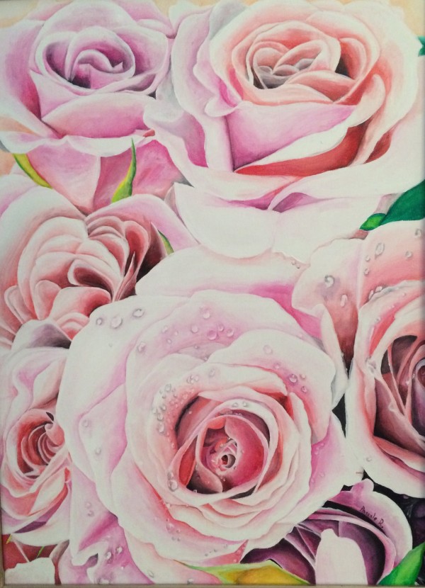 Pink Roses by Pascale Robinson