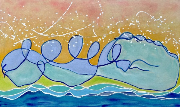 Ride the Wave 3 by Julea Boswell Art
