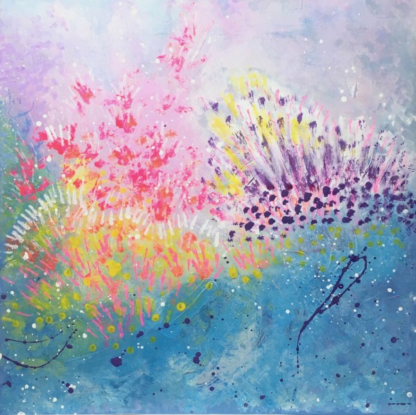 Bursts of Blooming Joy by Julea Boswell Art