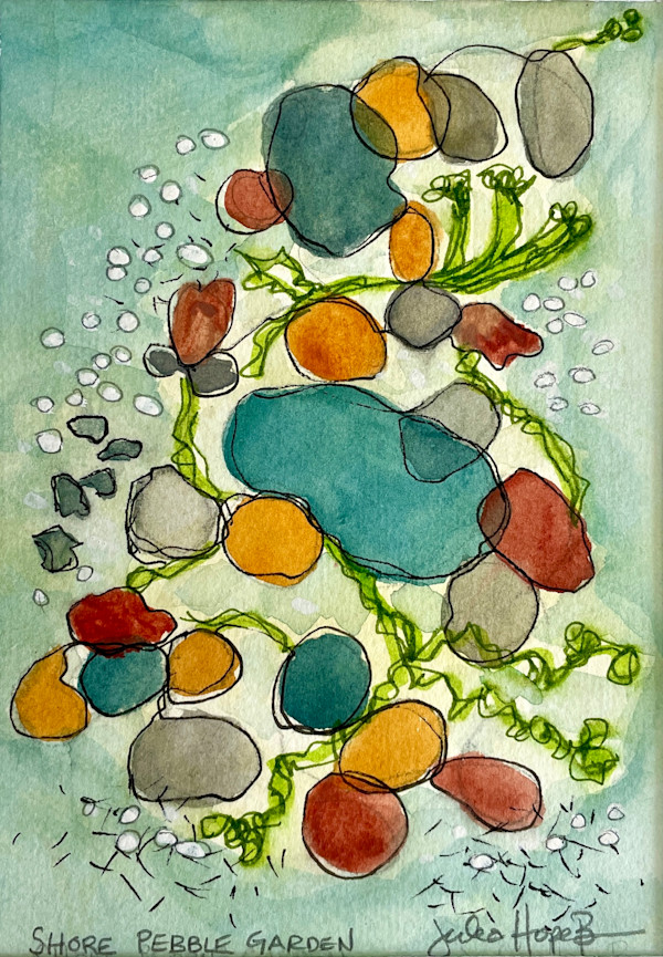Shore Pebble Garden by Julea Hope Boswell