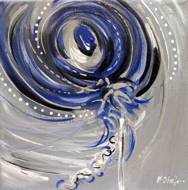 Blue II by Michelle Dinelle Abstracts