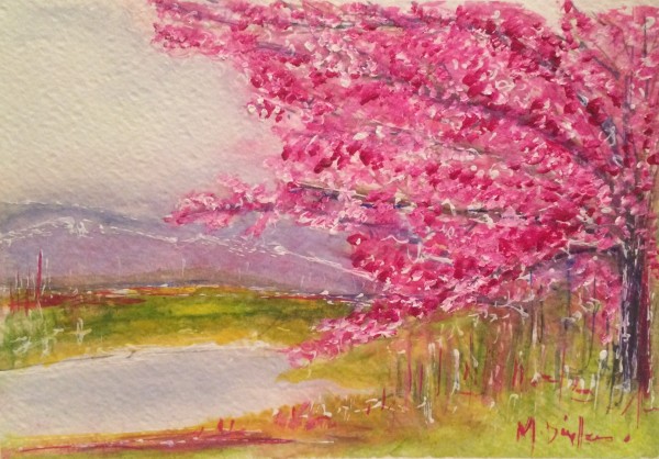Oh Cherry Blossom by Michelle Dinelle Abstracts
