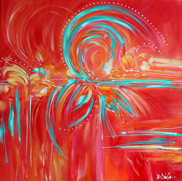 Tequila Sunrise by Michelle Dinelle Abstracts