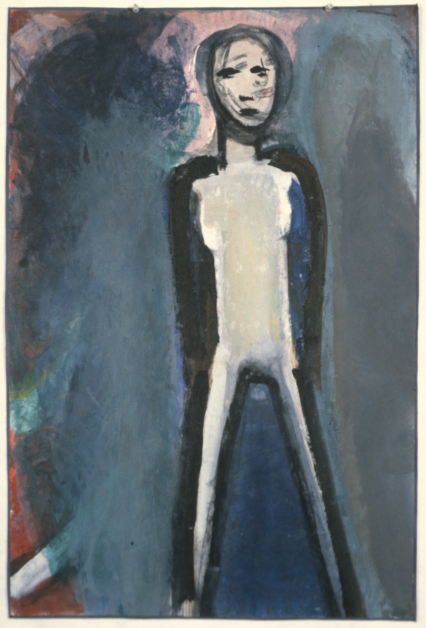 Standing Figure Black Outline by Keisho Okayama