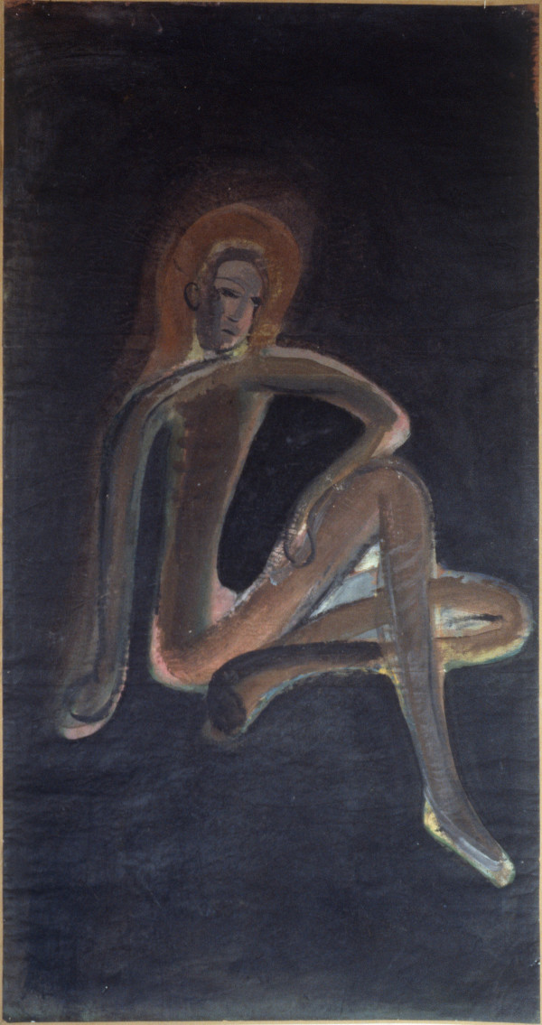Seated Figure in Contemplation by Keisho Okayama