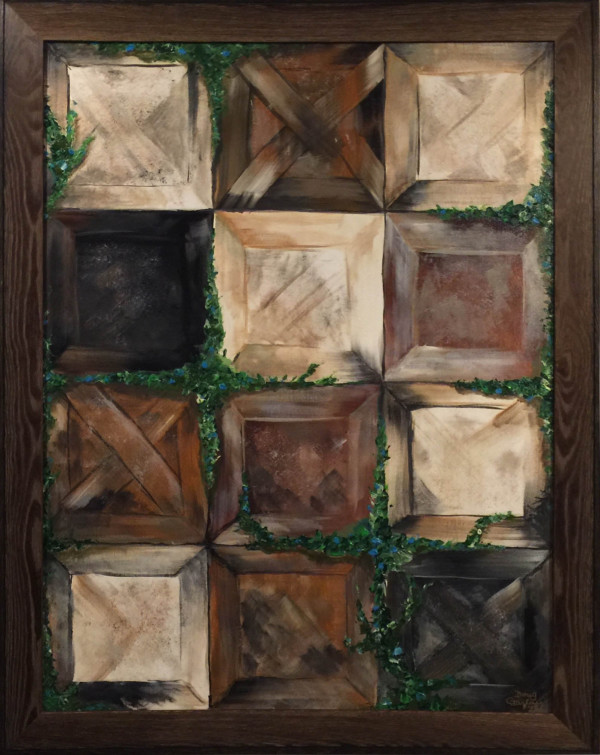 BOXES AND IVY by Doug Gazlay