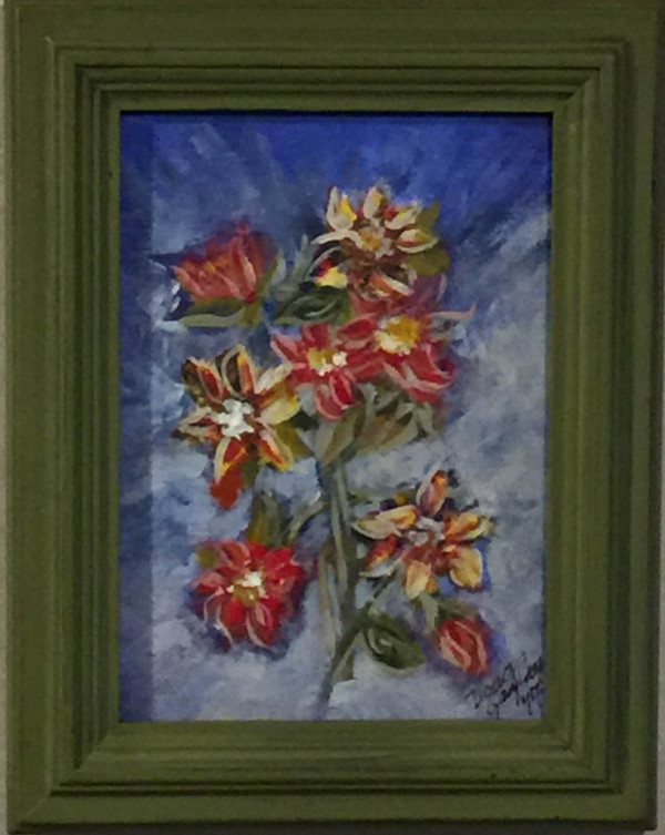 RED AND YELLOW FLORAL by Doug Gazlay