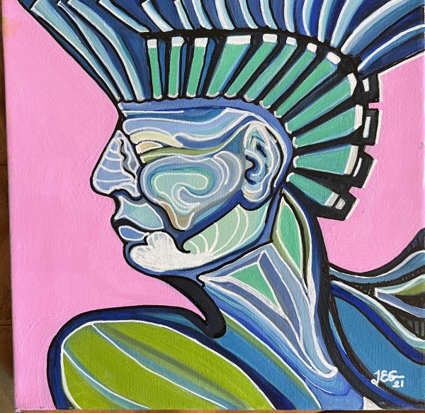 Aztec Man by Judith Estrada Garcia