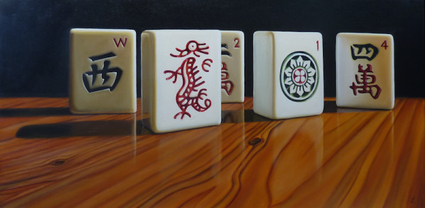 Mahjong Tiles 1 by Anne-Marie Zanetti