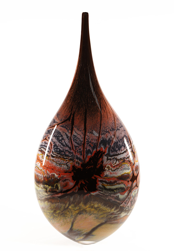 Canyon Walls Spire Black by North Rim Glass Jared & Nicole Davis