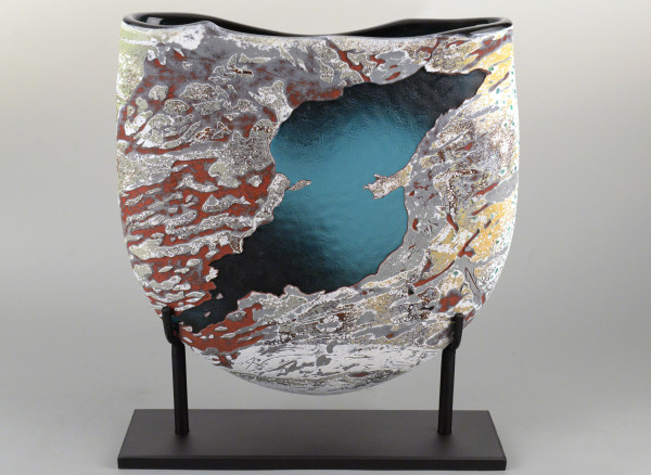 Riverway Series-Bubble Lake & Slide Lake Colorado by North Rim Glass Jared & Nicole Davis