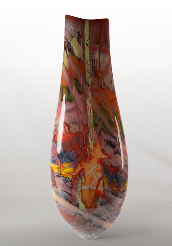 Canyon Walls Large Caramel by North Rim Glass Jared & Nicole Davis, Image 1.