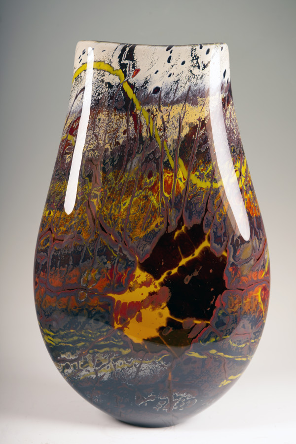 Canyon Walls Vase Amber