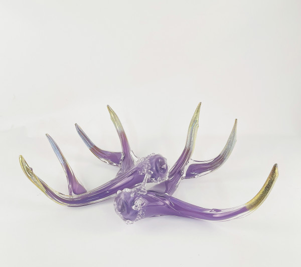 Antler Set-Lilac by North Rim Glass Jared & Nicole Davis