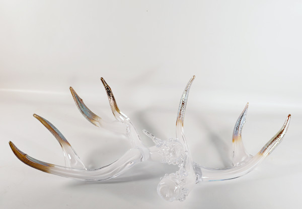 Antler Set Opaline & Metallic by North Rim Glass Jared & Nicole Davis