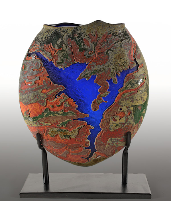 Riverway Series-Red Fleet Reservoir, Utah by North Rim Glass Jared & Nicole Davis, Image 1.