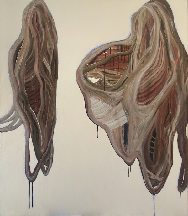 FUGUE STATE #5 (160 x 140 cm) by Hannah Thomas