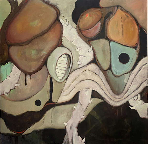 THE HOWLING  (165 x 165 cm) by Hannah Thomas