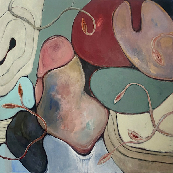 RITE OF SPRING - (150 x 150 cm) by Hannah Thomas