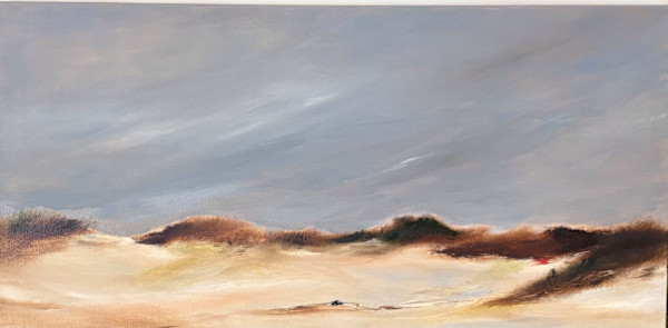 Winter Beach with Gray Skies by Marston Clough