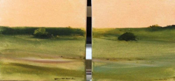 Pale Sky, diptych by Marston Clough, Image 1.