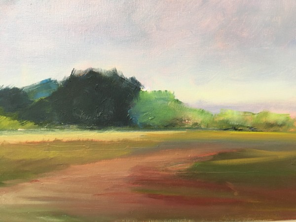 Edge of Field, out painting with my friends by Marston Clough