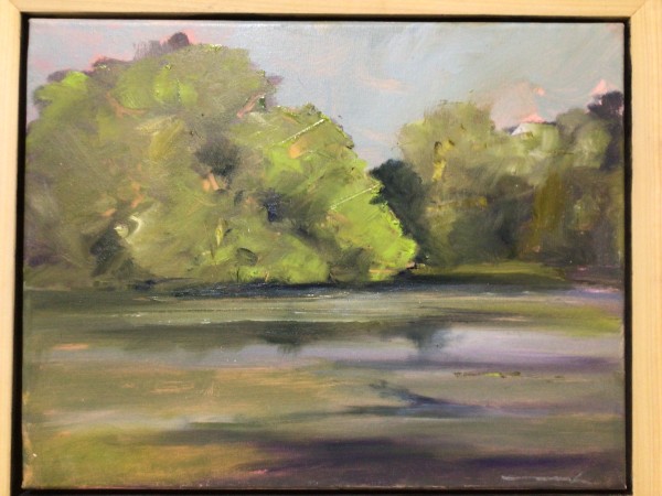 West Tisbury pond on a summer afternoon by Marston Clough