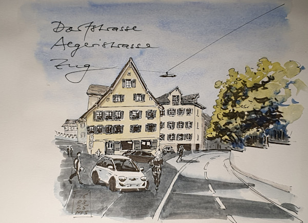 Aegeristrasse Dorfstrasse by Martin Spillmann
