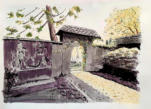 Friedhofsmauer by Martin Spillmann