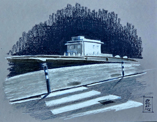 Pesaro, Nachts am Hafen, 2025 by Martin Spillmann