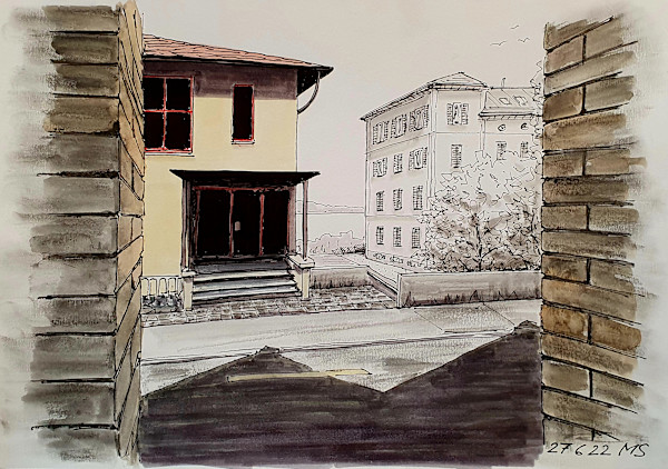 Wilhelmshalle und Athene by Martin Spillmann