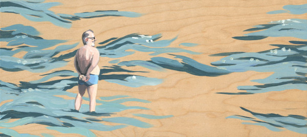 Mann im Wasser by Marina Lutz