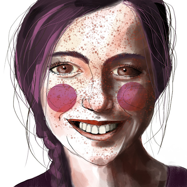 Portait "Bärbel" by Thea Herzig