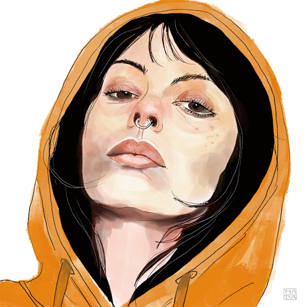 Portrait "Ylva" by Thea Herzig