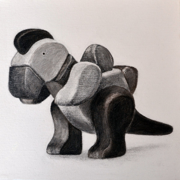 Little Wooden Toy by Jacquie Hughes