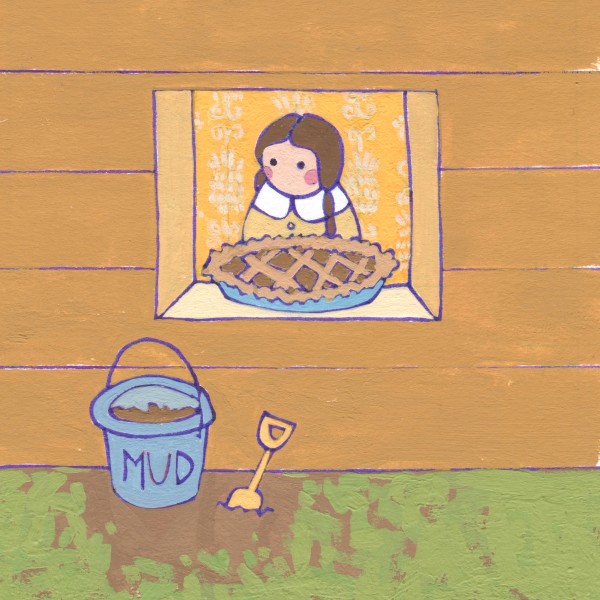 Lolly and the Mud Pie Original Painting