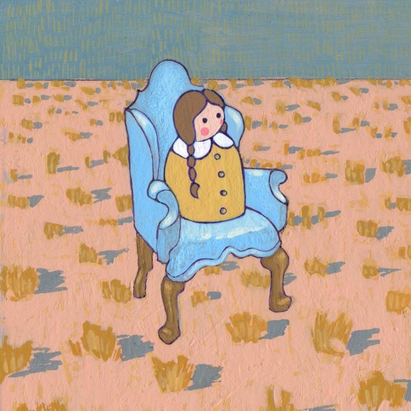 Lolly and the Time Traveling Chair Original Painting