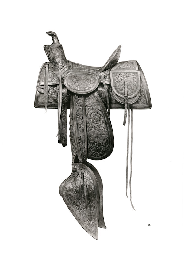 "The Botanist"  Buffalo Bill Saddle Portrait circa by Marshall Harris