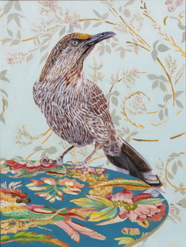 Table for one - wattlebird by Fiona Smith