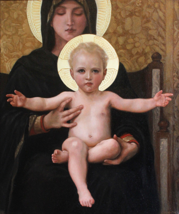 Study of Bouguereau's Virgin and Child