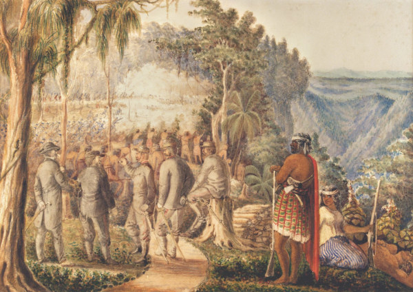 General Chute's Column During Their March Through Taranaki by Major Gustavus Ferdinand Von Tempsky