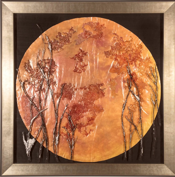 Blood Moon Thru Trees by Fisher Carla