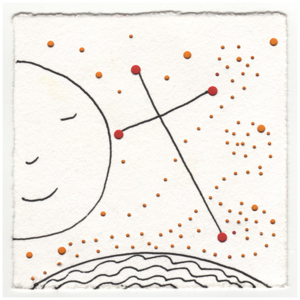 The Full Moon and the Southern Cross. #015 by Raya Bodnarchuk, Estate, Image 1.