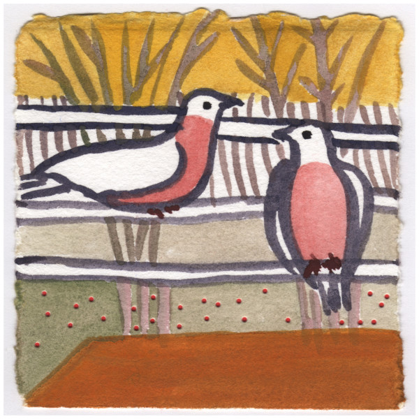 Doves on the Arbor. #065