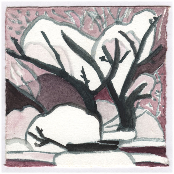 The Snow on the Wisteria. #093