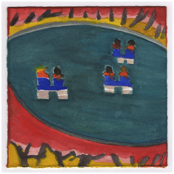 Paddle Boating on the Tidal Basin with the Cherry Blossoms All Around. #117