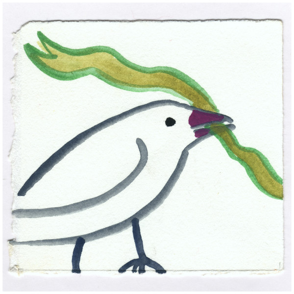 A Bird With a Ribbon. #221